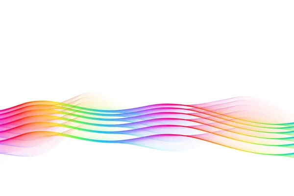 抽象的なスペクトルの色の大きな炎波 — ストック写真