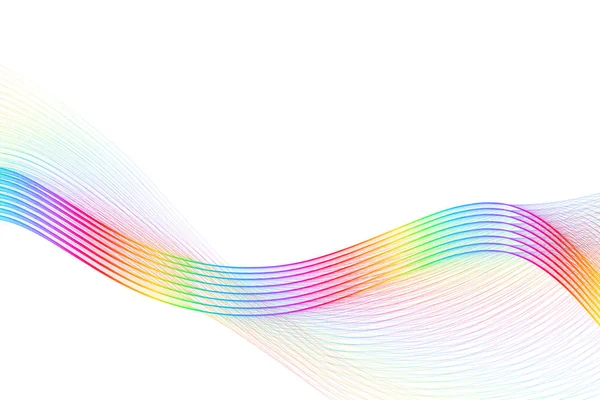 Espectro abstrato cor grandes ondas de chama — Fotografia de Stock