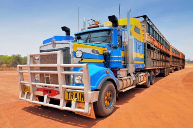 Avustralya Road Train, Outback Northern Territory, Avustralya.