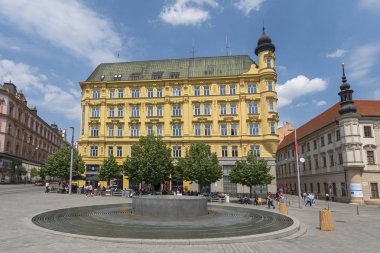 Çek Cumhuriyeti 'nin Brno kentindeki Özgürlük Meydanı (Namesti Svobody).