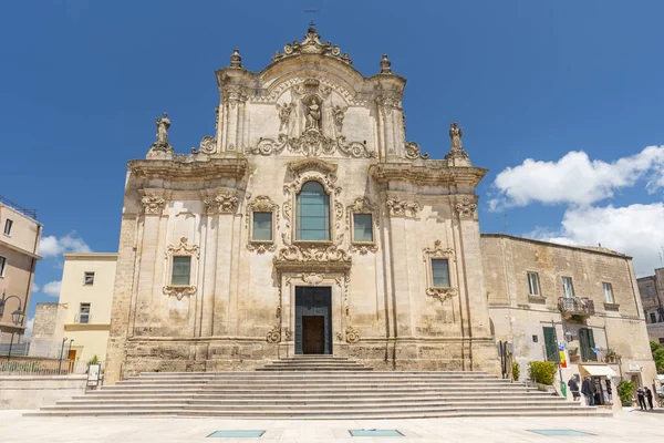 The Church of San Francesco d 'Assisi, Matera, Basilicata, Italy . — стоковое фото