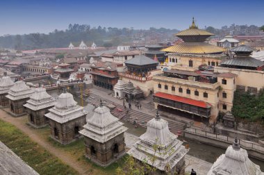 Nepal, Katmandu, Pashupatinath Tapınağı.