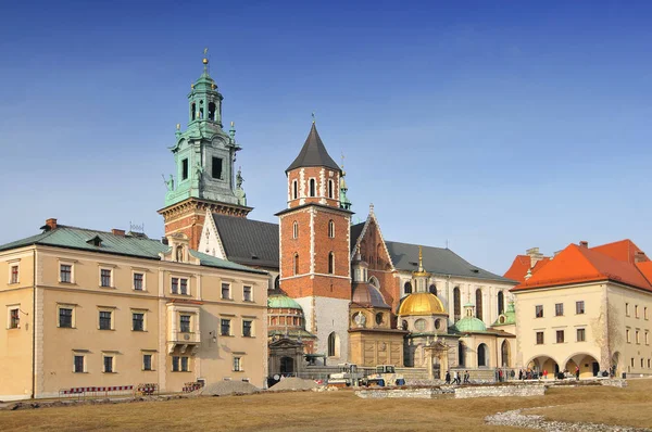 波兰、克拉科夫、瓦维尔、王宫、瓦维尔城堡. — 图库照片