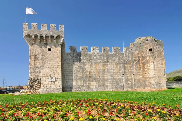 克罗地亚, Trogir, Kamerlengo, castle and fortress in Trogir, Croatia. — 图库照片
