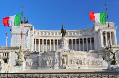 Vittoriano Anıtı, Altare della Patria to Vittorio Emanuele Ii in Piazza Venezia, Roma, İtalya.