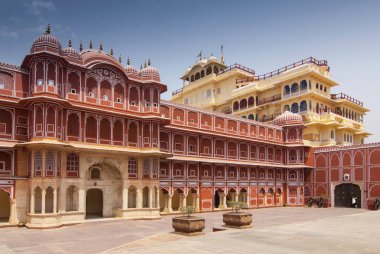 Chandra Mahal kraliyet sarayı Jaipur, Rajasthan, Hindistan.