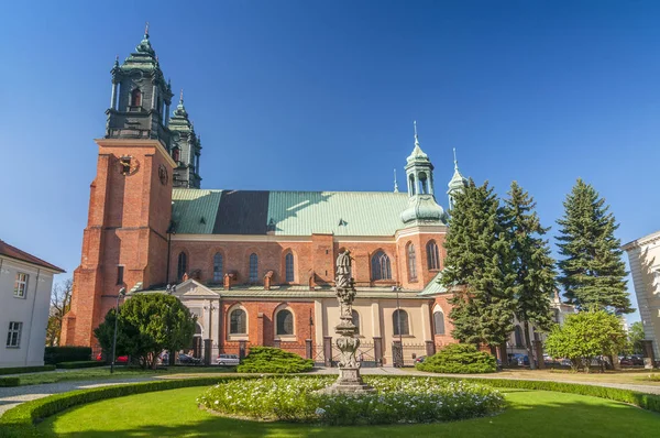Aziz Peter ve Paul Archicathedral Basilica Ostrow Tumski Adası Poznan, Polonya. — Stok fotoğraf