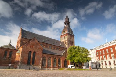 Tarihi bina riga dome Katedrali, Letonya.