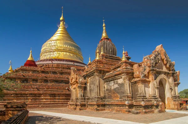 Dhammayazika Pagoda Tapınağı Bagan Ovası, Myanmar (Burma). — Stok fotoğraf