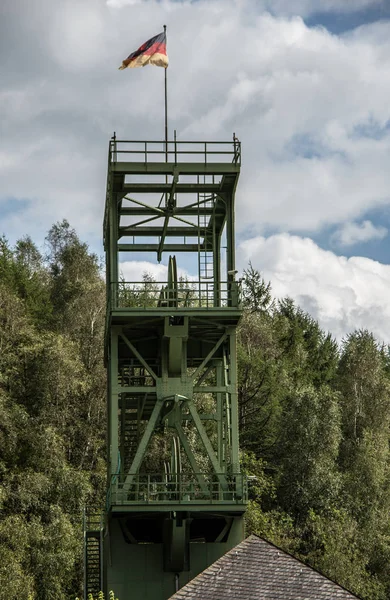Torre mineraria in acciaio Albero di Sicilia nel Sauerland — Foto Stock