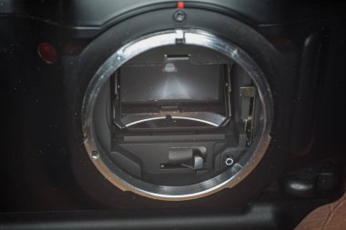 Fotoğraf makinesinin ayna kutusu