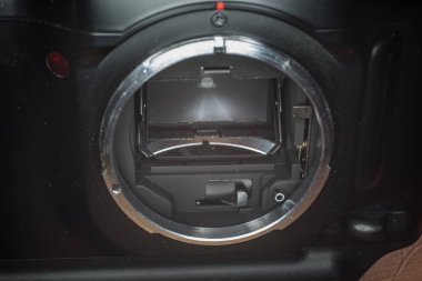 Fotoğraf makinesinin ayna kutusu