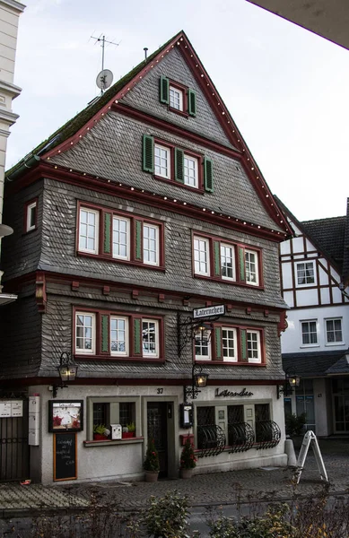 Vecchia casa a graticcio nel Siegerland — Foto Stock