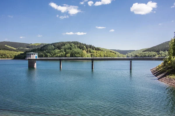 Breitenbach dam at the withdrawal point — Stock Photo, Image