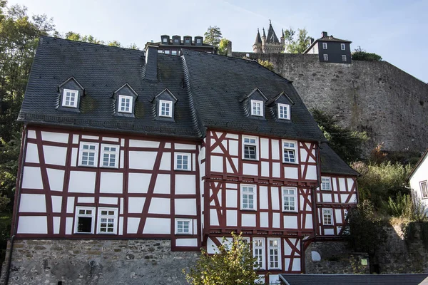 Half-timbered houses in the old town of Dillenburg — Stock Photo, Image