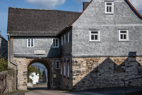 Greifenstein Najlepiej zachowany zamek w Niemczech — Zdjęcie stockowe