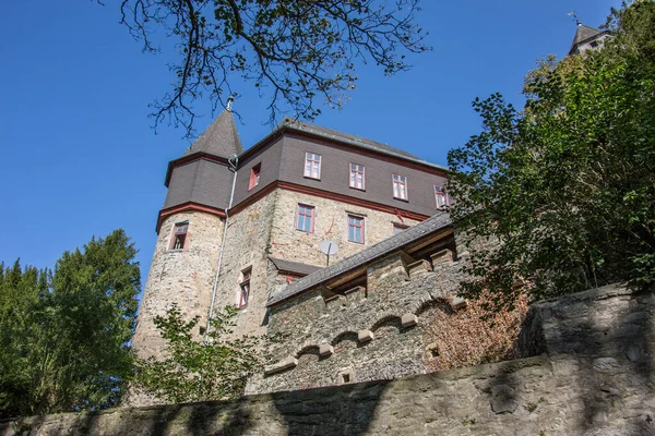 Gut Erhaltene Festung Der Lahn — Stock Photo, Image