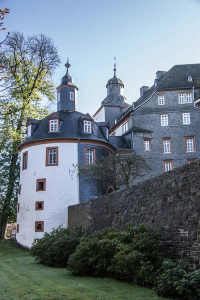 Castelo de Siegen-wittgenstein em Berleburg mau — Fotografia de Stock