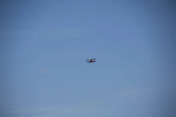 Aviones Aire Sobre Aeródromo Deportivo Huensborn —  Fotos de Stock