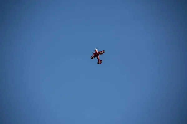 Αεροσκάφη Στον Αέρα Πάνω Από Αθλητικό Αεροδρόμιο Huensborn — Φωτογραφία Αρχείου