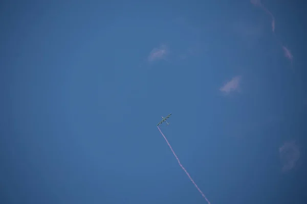 Aviones Aire Sobre Aeródromo Deportivo Huensborn —  Fotos de Stock