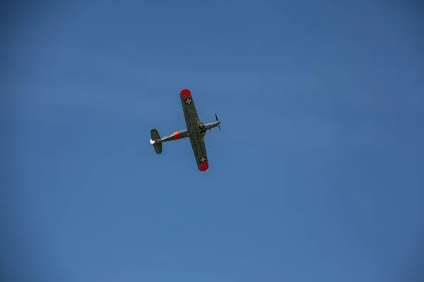 Aviones Aire Sobre Aeródromo Deportivo Huensborn — Foto de Stock