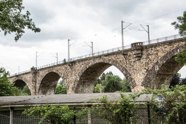 Eisenbahnbrücke Über Die Ruhr Witten — Stockfoto