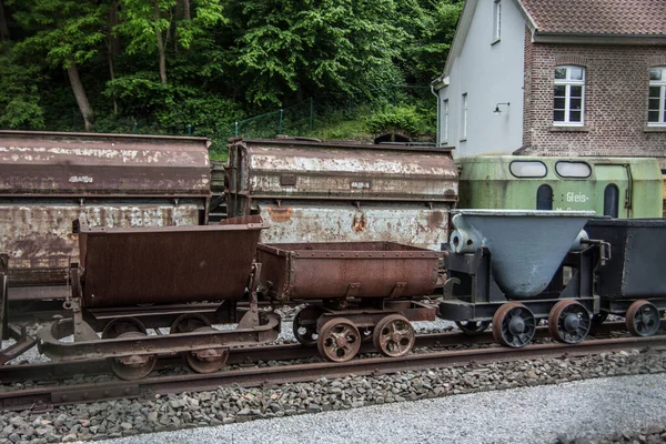 Vagones Mercancías Hierro Del Ferrocarril — Foto de Stock