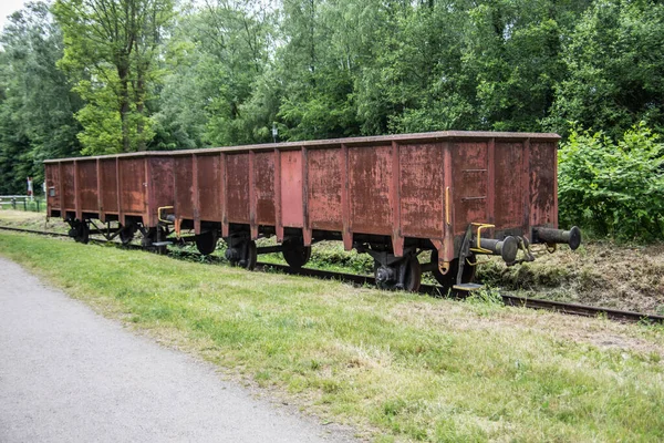 Iron Freight Wagons Railway — Stock Photo, Image