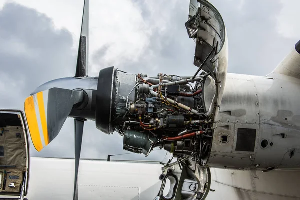 Vojenský Transportér Jako Turbovrtulový Letoun — Stock fotografie