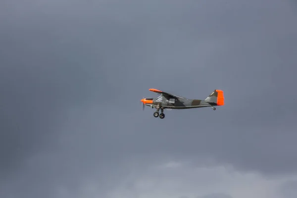 Propeller Plan Himlen — Stockfoto