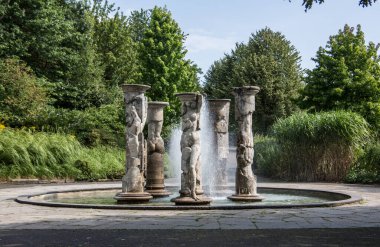 Kurpark Nuembrecht 'teki çeşme.