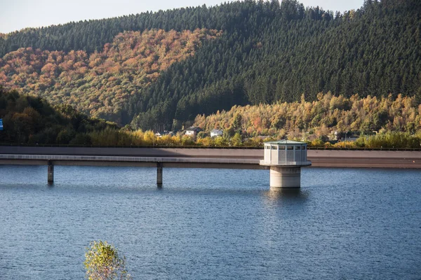 Barragem Obernau Para Produção Água Netphen — Fotografia de Stock