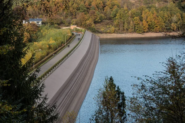 Barragem Obernau Para Produção Água Netphen — Fotografia de Stock