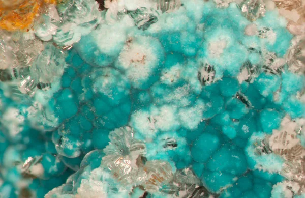 Mineral Rosasit Biru Hijau Dari Sauerland — Stok Foto