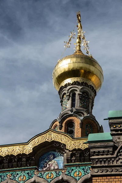 Russian churches with onion domes in Darmstadt