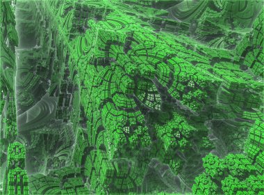 Üç boyutlu fraktalların resimleri