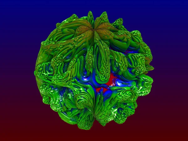 Imágenes Fractales Tridimensionales — Foto de Stock