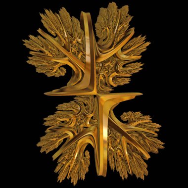 Bilgisayarda hesaplanan fraktalların 3B çizimi