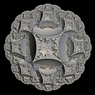 Bilgisayarda hesaplanan fraktalların 3B çizimi