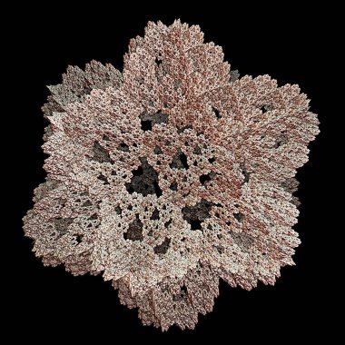 Bilgisayarda hesaplanan fraktalların 3B çizimi