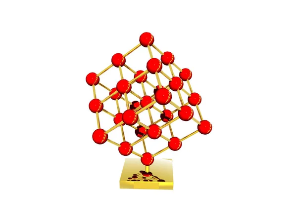 Atomcubus Molecular Model Atoms — Stock Photo, Image