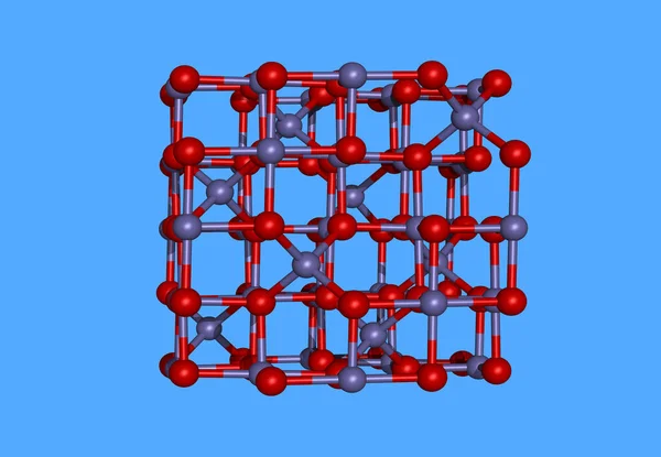 Magnetmolekylär Modell Med Atomer — Stockfoto