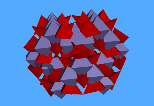 Magnetmolekylär Modell Med Atomer — Stockfoto