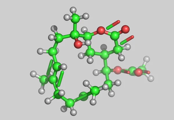 Krassin Molekylär Modell Med Atomer — Stockfoto