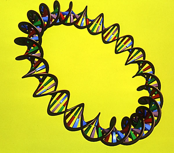 Dna Sostanza Genetica Con Fili Elica Coppie Basi — Foto Stock