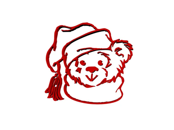 Urso Cômico Bonito Vermelho — Fotografia de Stock