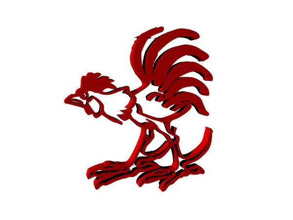 Rode Schattige Stripvogels — Stockfoto