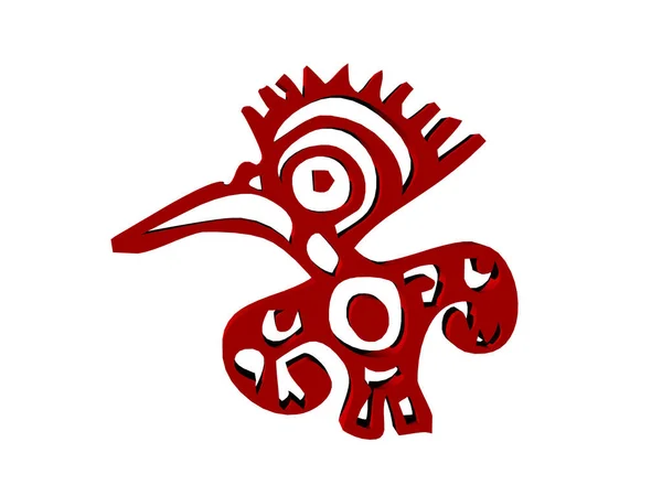 Roșu Drăguț Benzi Desenate Păsări — Fotografie, imagine de stoc