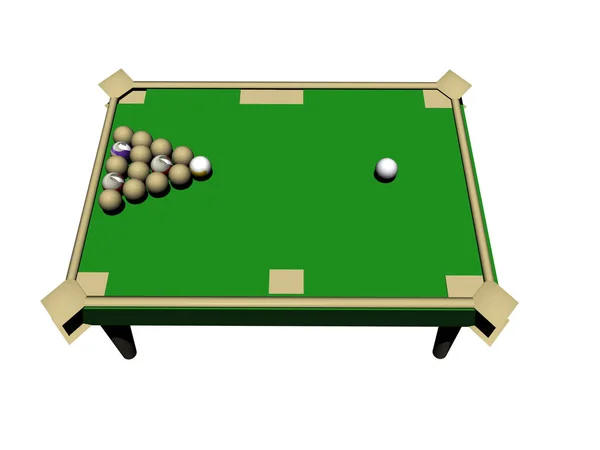 Billiard Table Balls — Stock Photo, Image